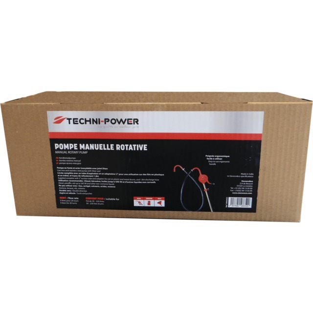 Pompe Rotative Manuel et Flexible 1.8M pour FUT Techni-power référence fournisseur 1945432